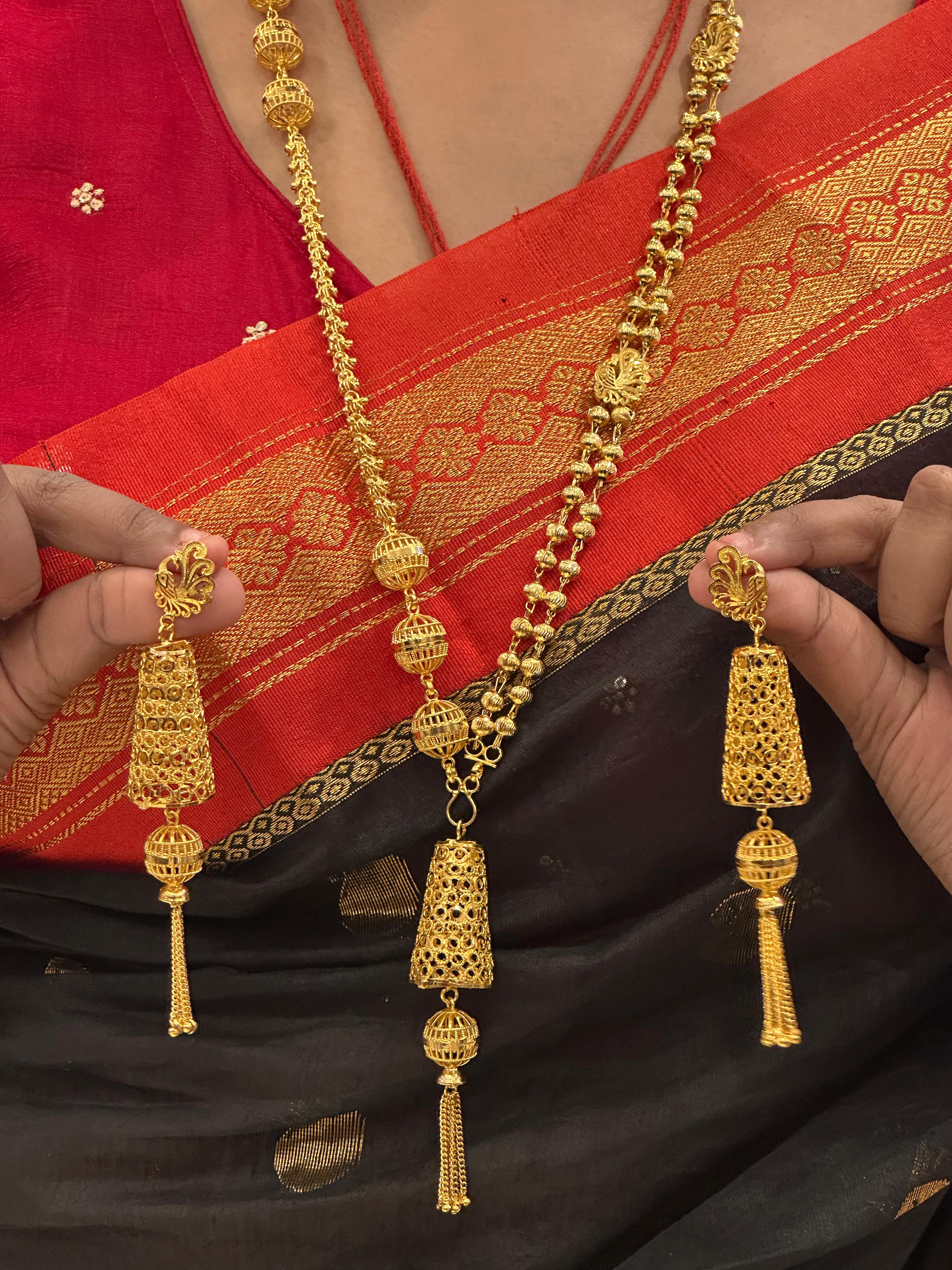 WOW JEWELLERY LUXURY 24K GOLD PLATED HANDCRAFTED PACHI KUNDAN & 並行輸入品