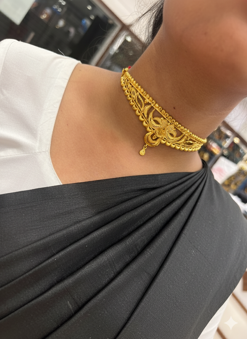 Crown Choker- D9( 24K Gold Plated )