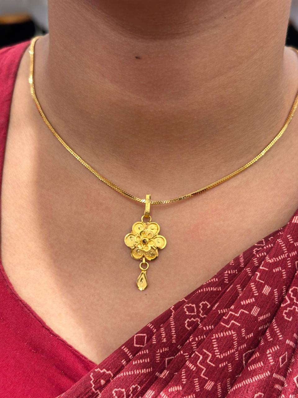 CHAIN PENDANT- SIZE 18 (24K)D15