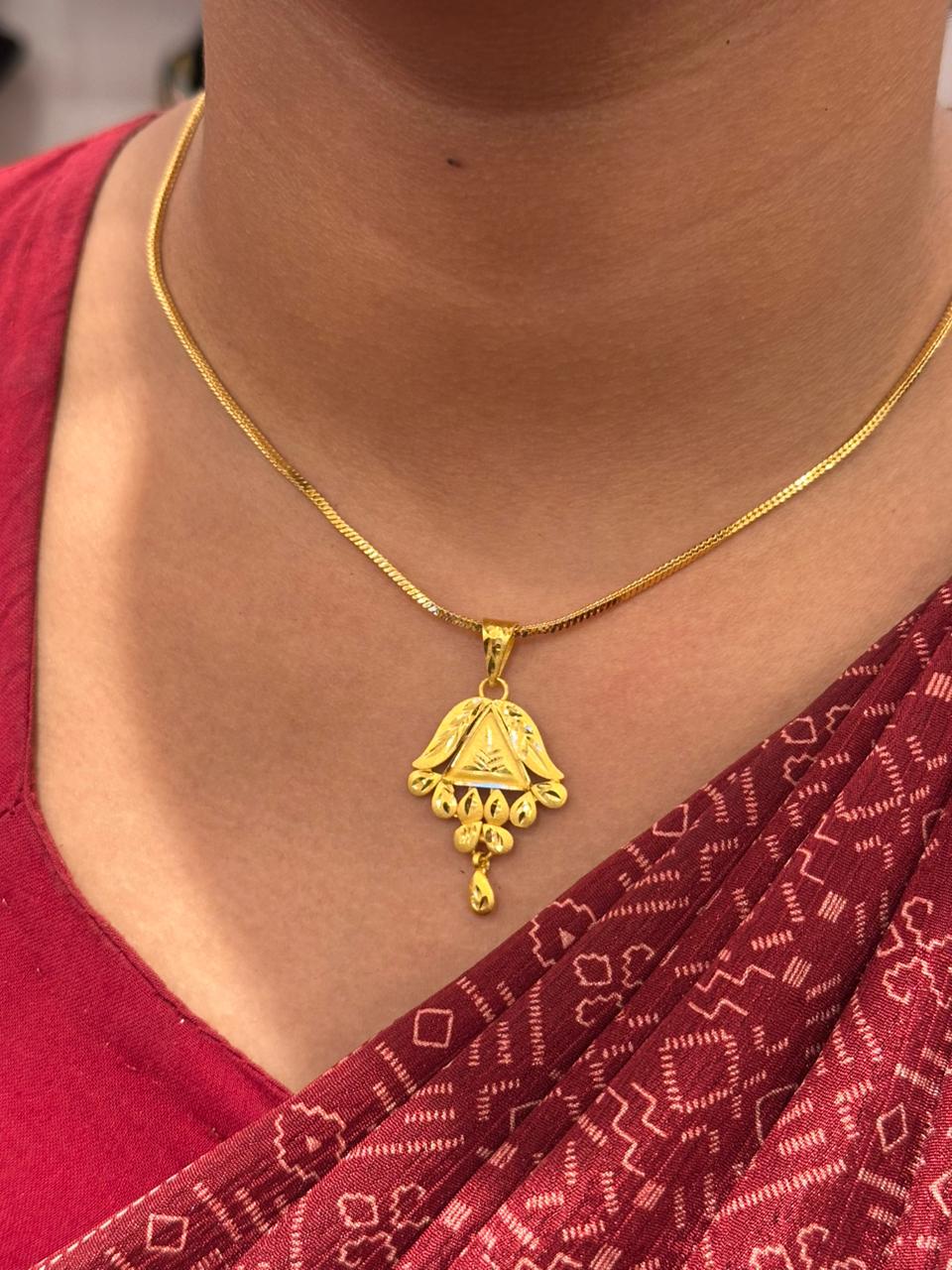 CHAIN PENDANT- SIZE 18 (24K)D16