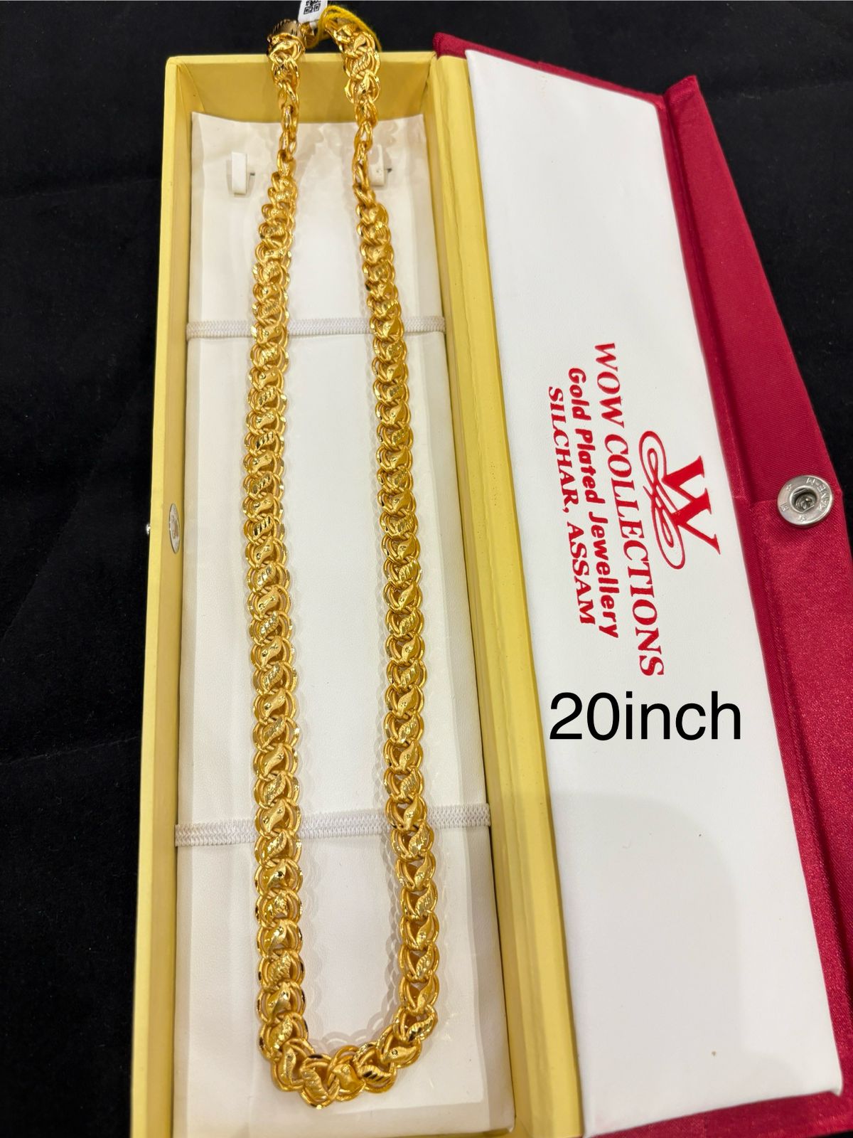GENTS CHAIN 24K GOLD PLATED (20 SIZE) D3