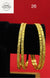 Bangles Gold Plated size 26 (24K) D3