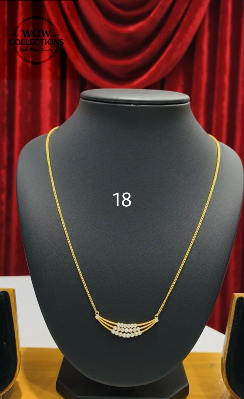 CHAIN PENDANT-18(24K Gold Plated)D16