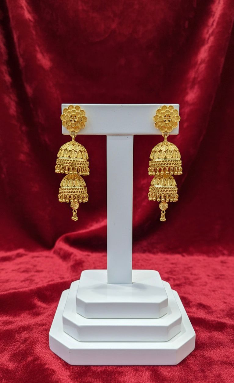 Jhumkas-24K(Gold Plated) D23