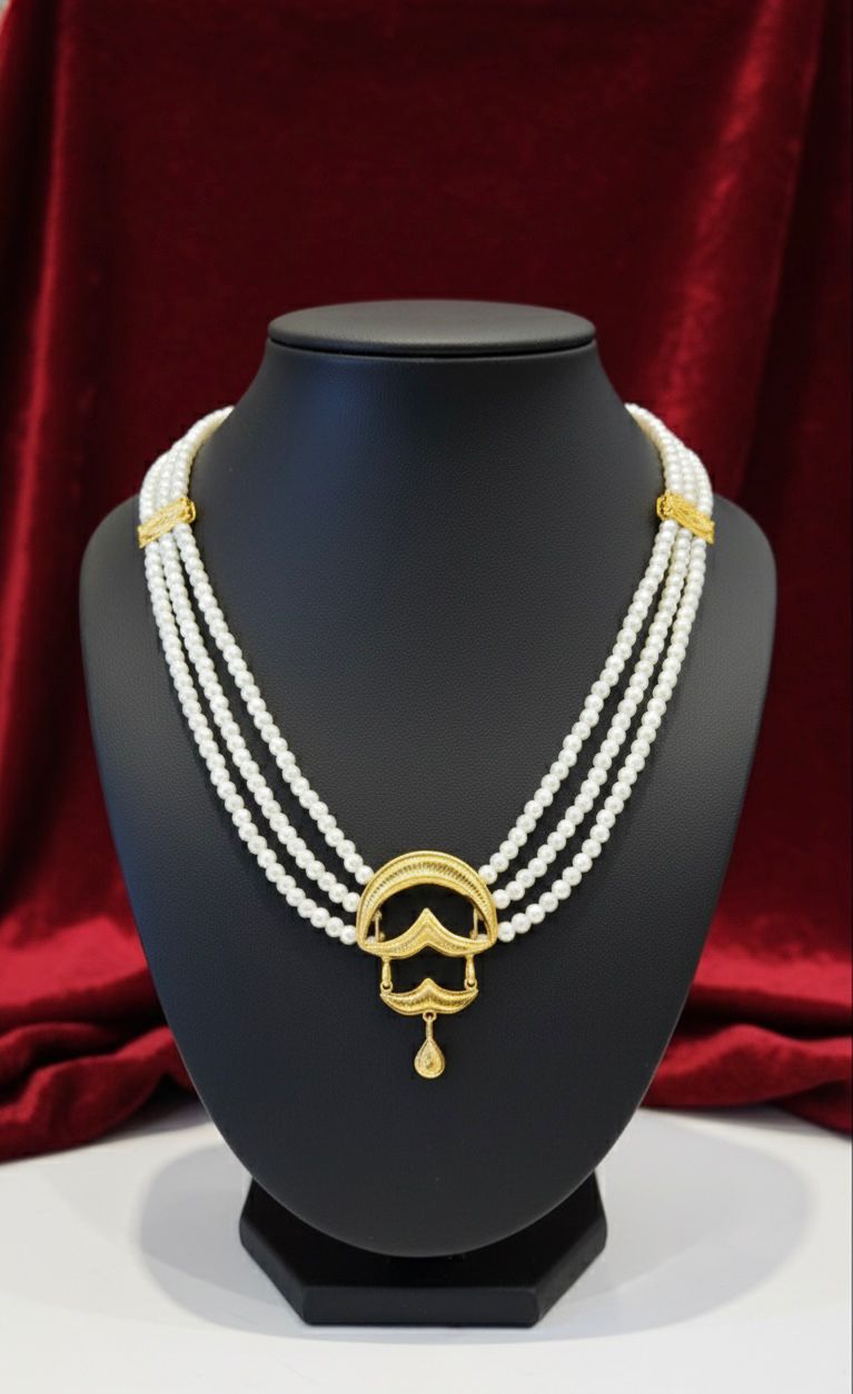 Pearl Necklaces-24K(Gold Plated)D26