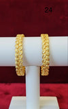 Bangles Gold Plated size 24 (24K) D4