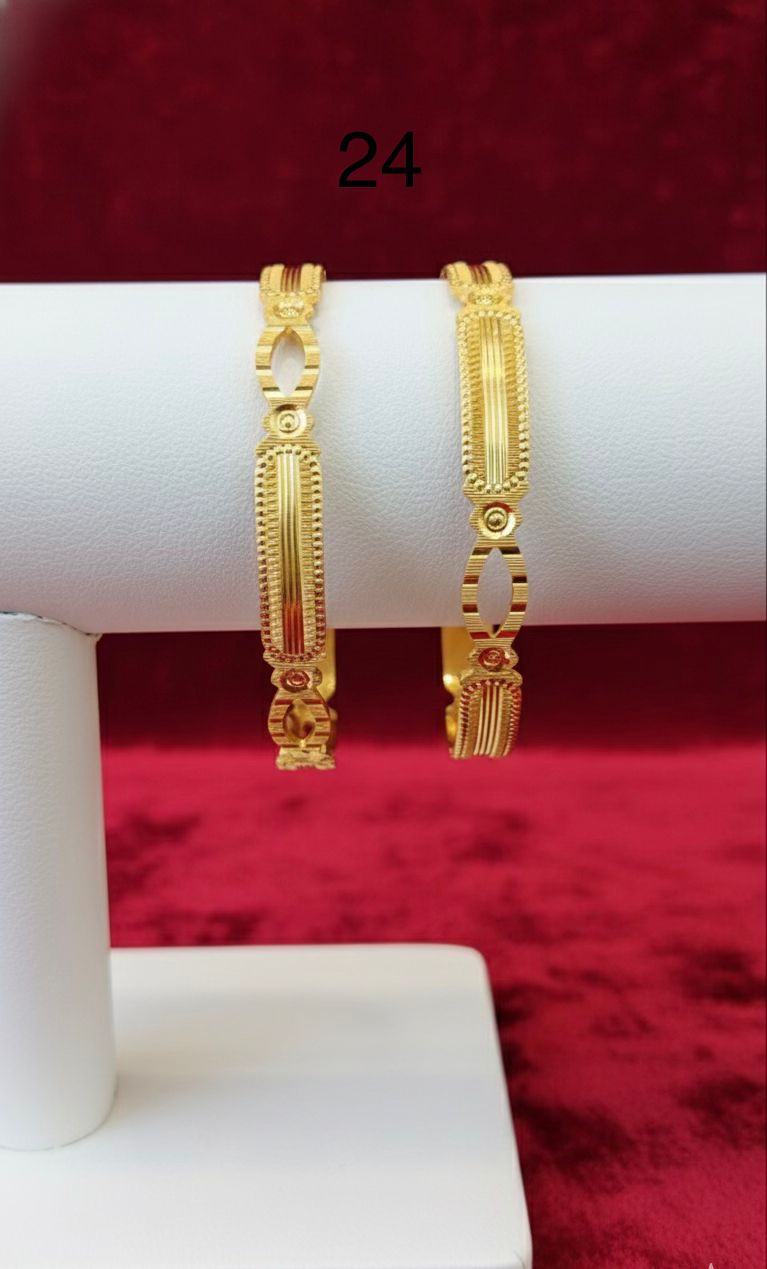 Bangles Gold Plated size 24 (24K) D7