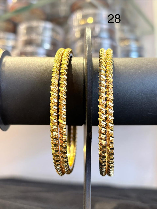 Bangles Gold Plated size 28 (24K) D4