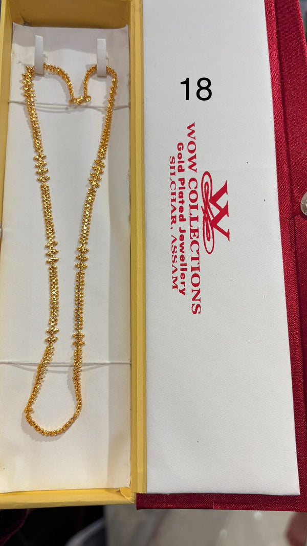 CHAIN 18 (24K GOLD PLATED) D24
