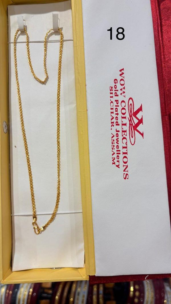 CHAIN 18 girls(24K GOLD PLATED) D47