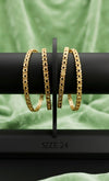 Bangles Gold Plated size 24 (24K) D29