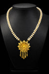 Pearl tie Chain Pendant D19