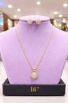 CHAIN PENDANT-18(24K Gold Plated) D29