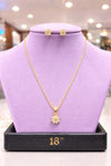CHAIN PENDANT-18(24K Gold Plated) D30