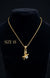CHAIN PENDANT-18(24K Gold Plated) D36