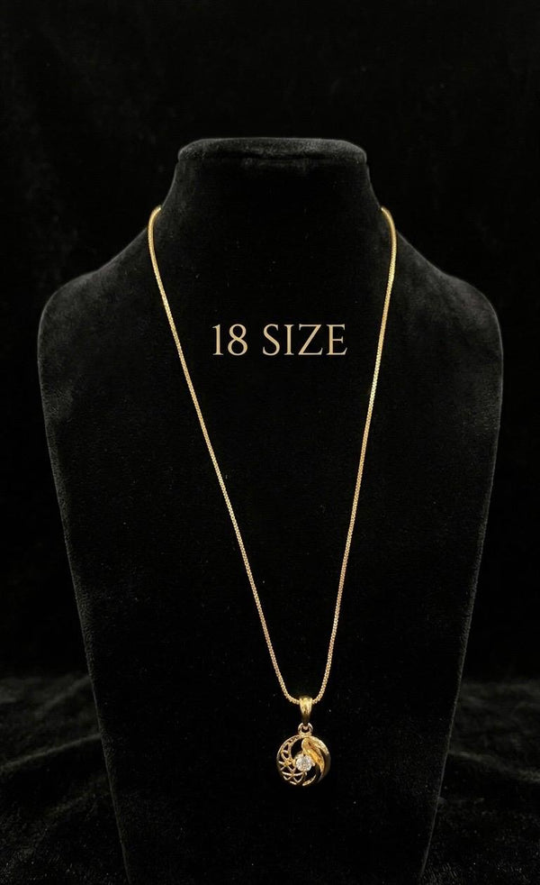 CHAIN PENDANT-18(24K Gold Plated) D38