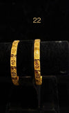 Bangles Gold Plated size 22 (24K) D6