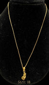 CHAIN PENDANT-18(24K Gold Plated) D45