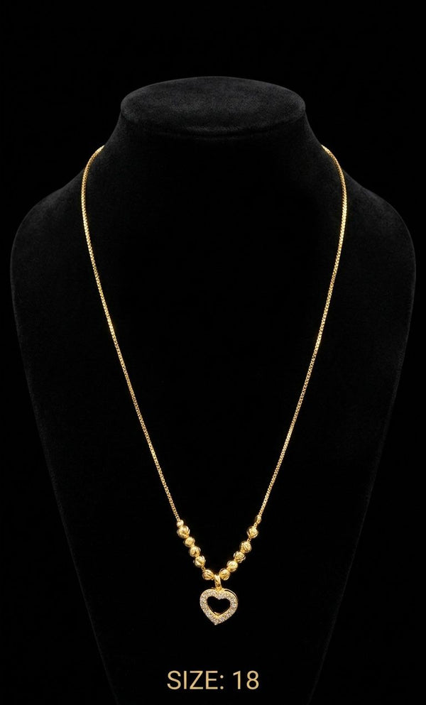 CHAIN PENDANT-18(24K Gold Plated) D40