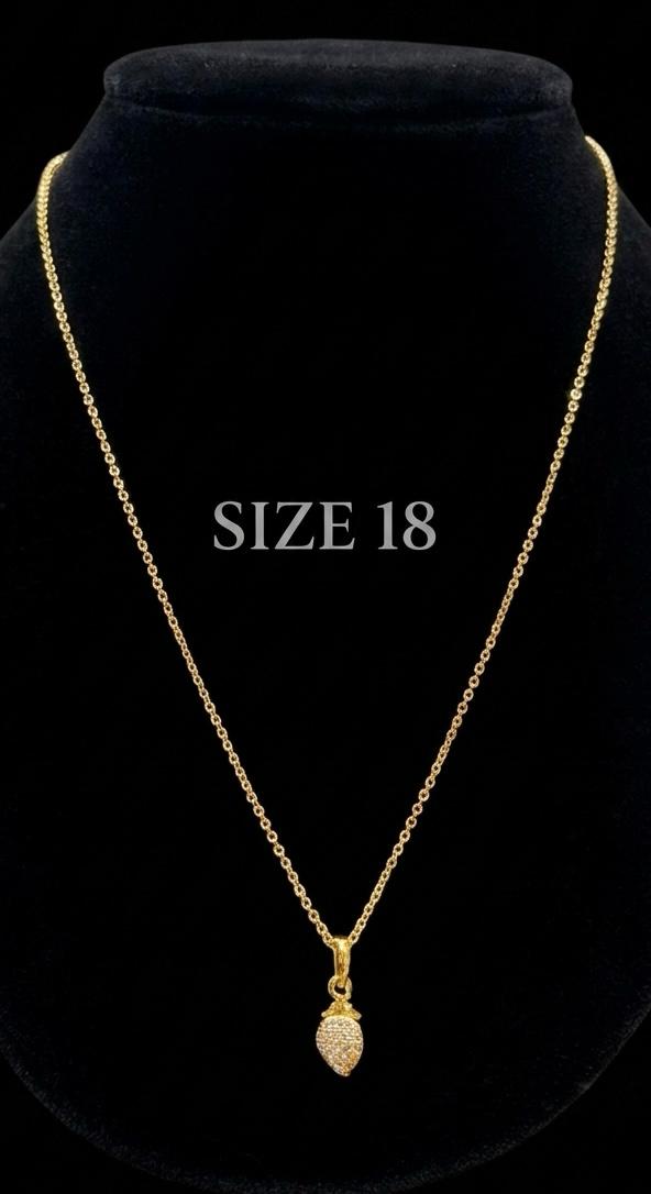 CHAIN PENDANT-18(24K Gold Plated) D41