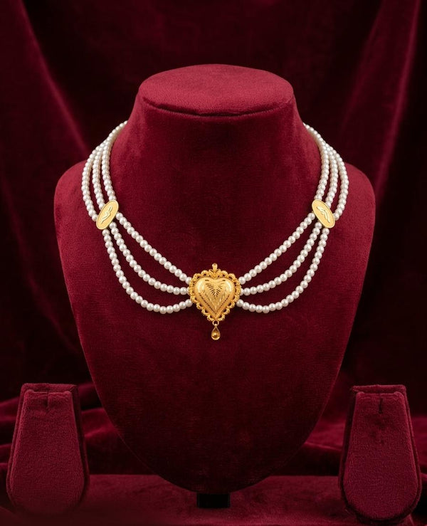 Pearl Necklaces-24K(Gold Plated)D30