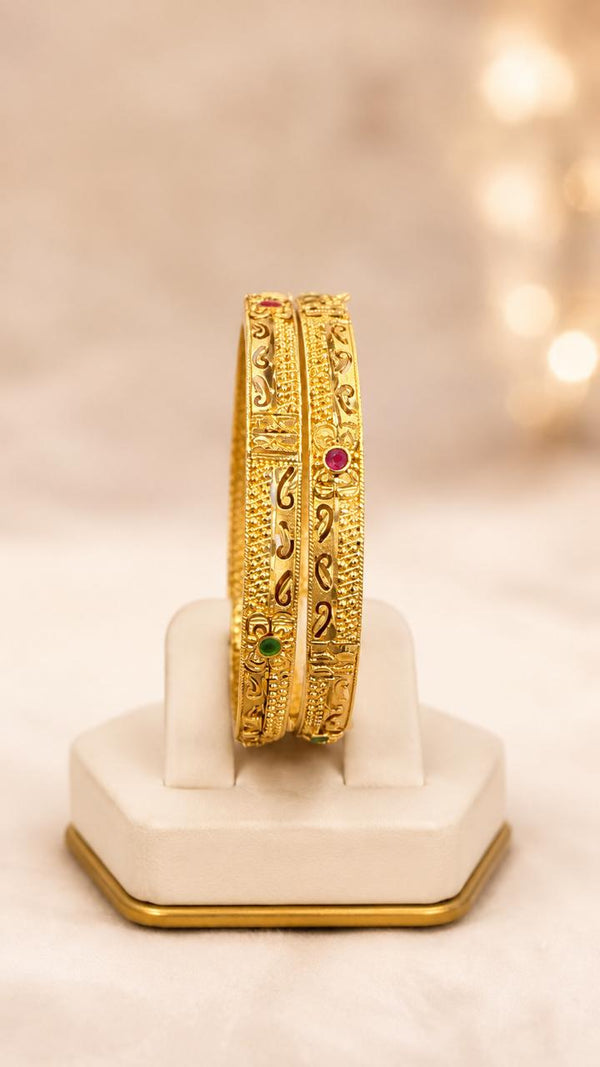 Bangles Gold Plated size 28 (24K) D9