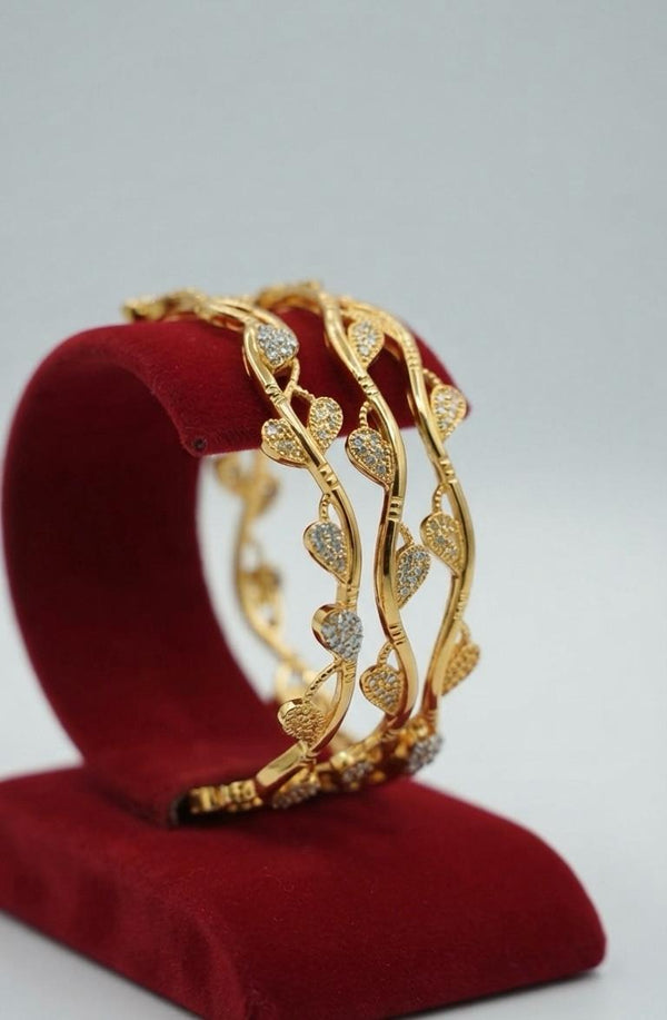 Bangles Gold Plated size 24 (24K) d43