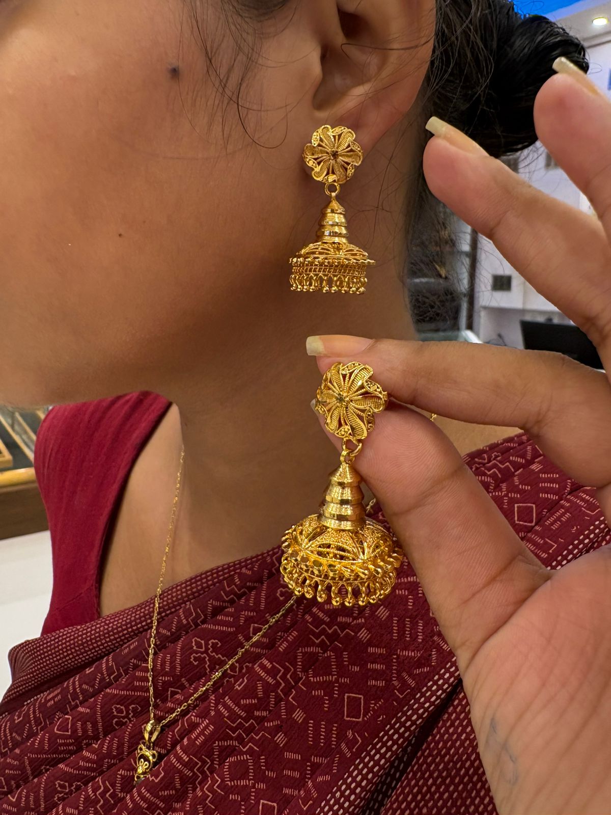 Jhumkas-24K(Gold Plated)