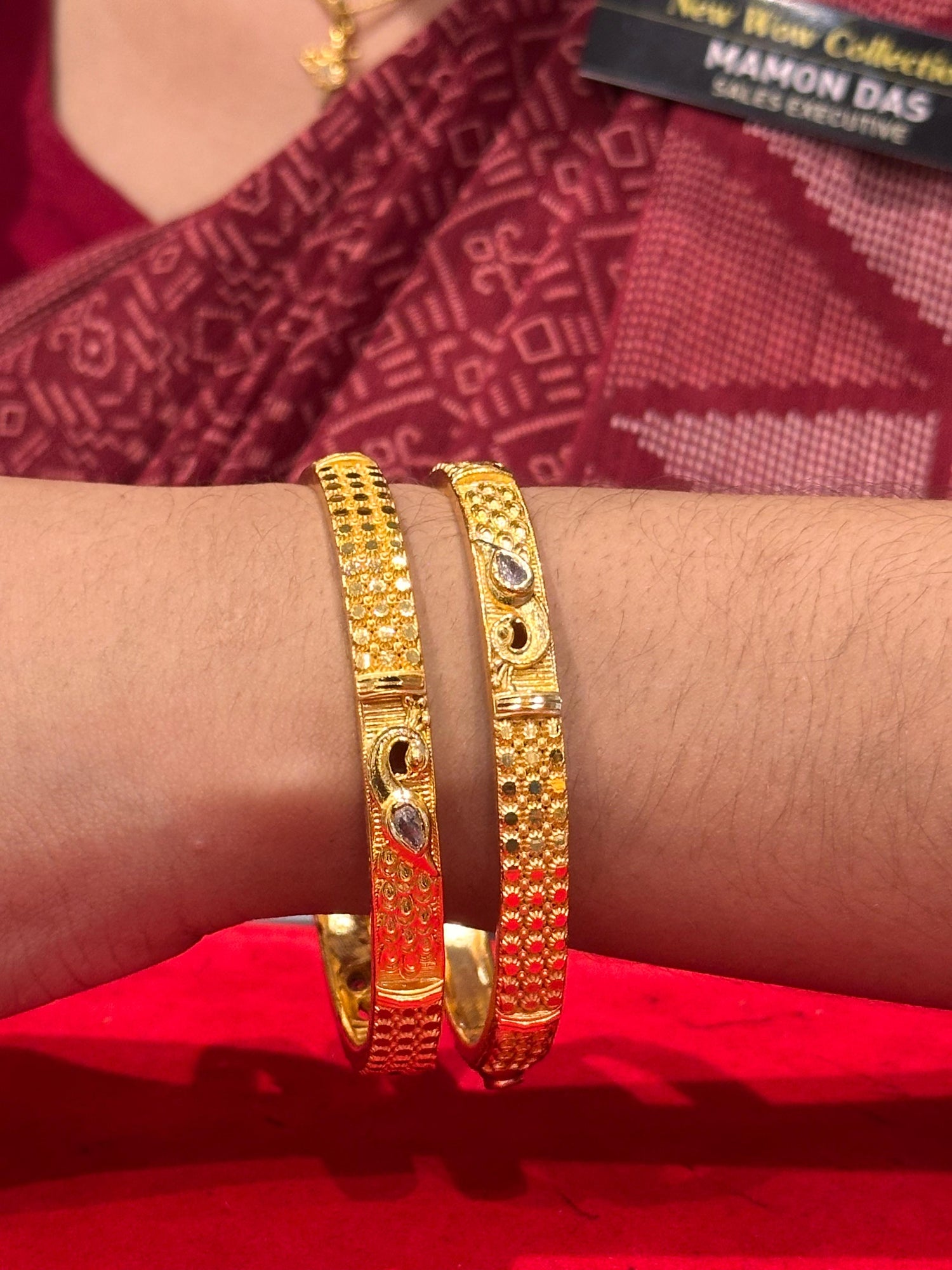 Bangles Gold Plated size 28 (24K)