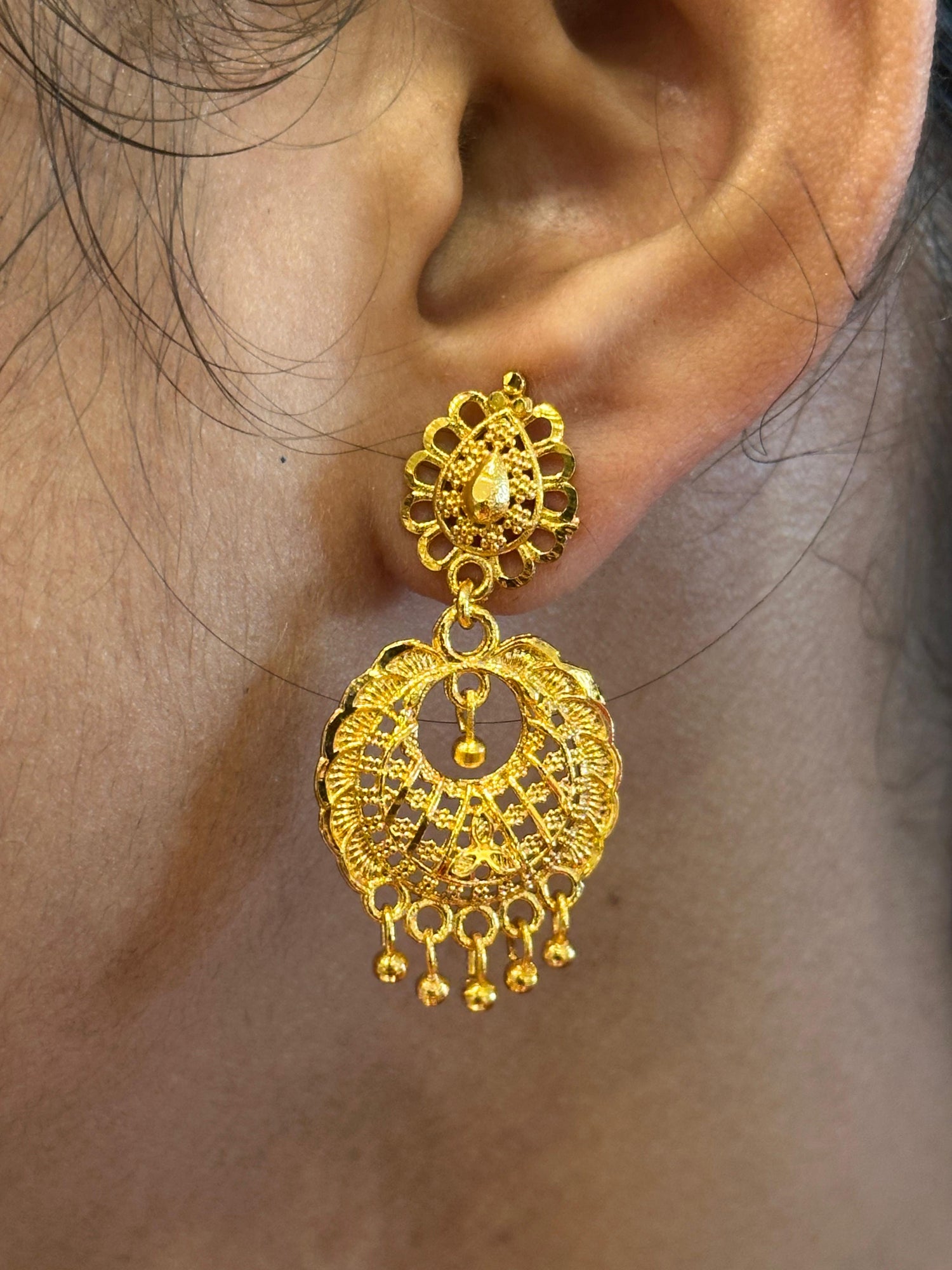 Designing Earrings 24K(GOLD PLATED)