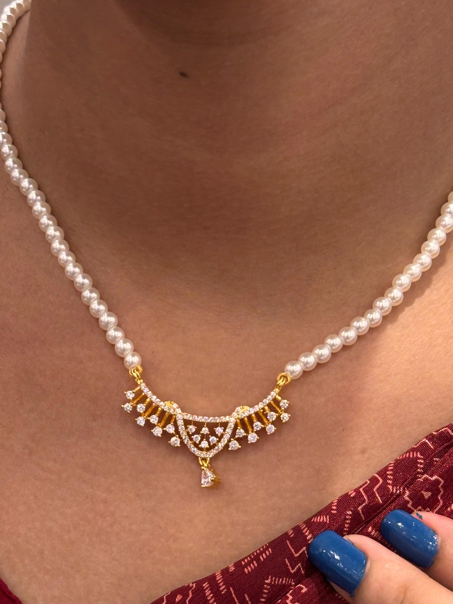 ^*Pearl Mangalsutra Style Chain^*