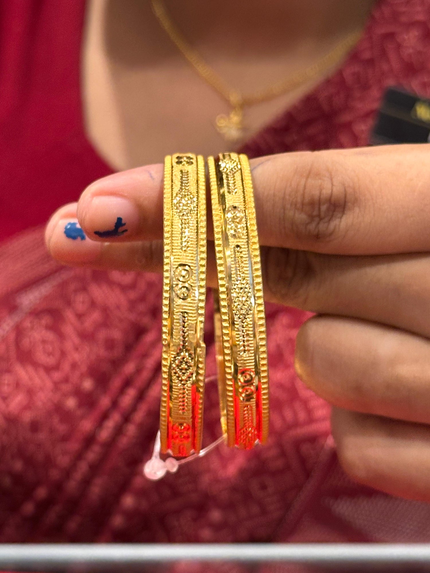 Bangles Gold Plated size 22  (24K)