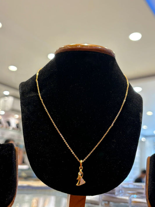 CHAIN PENDANT- SIZE 18 (24K)D5
