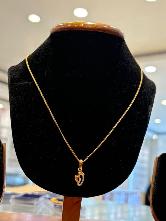 CHAIN PENDANT- SIZE 18 (24K)D6