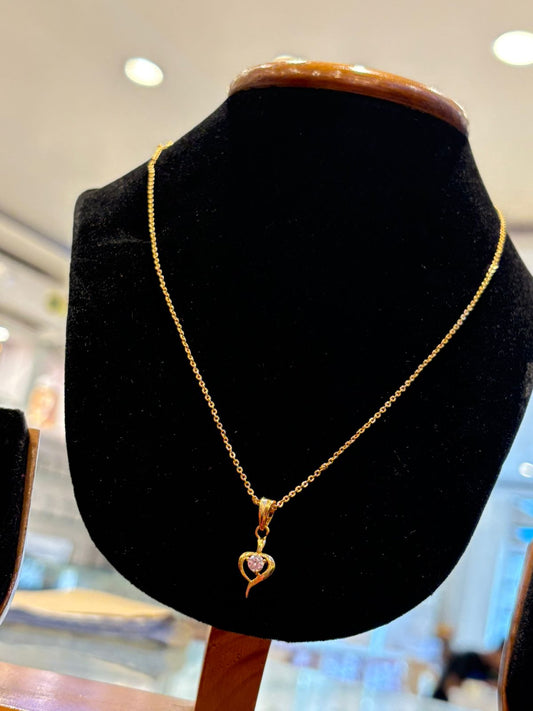 CHAIN PENDANT- SIZE 18 (24K)D11