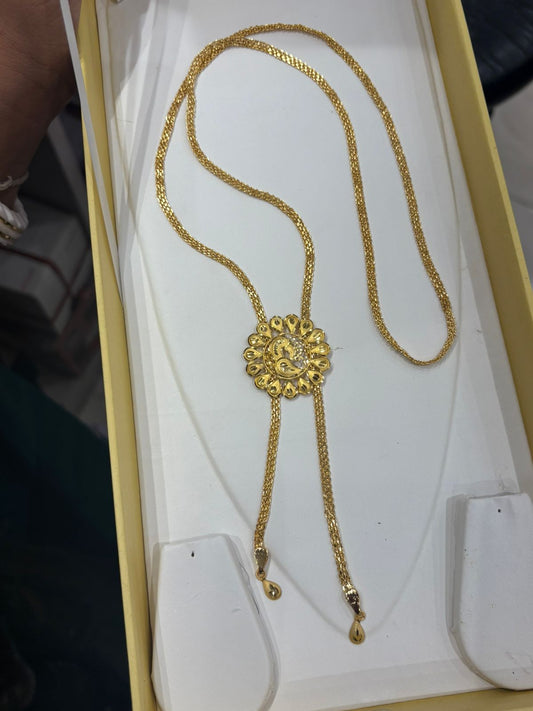 Tie chain D6 (24k gold plated )