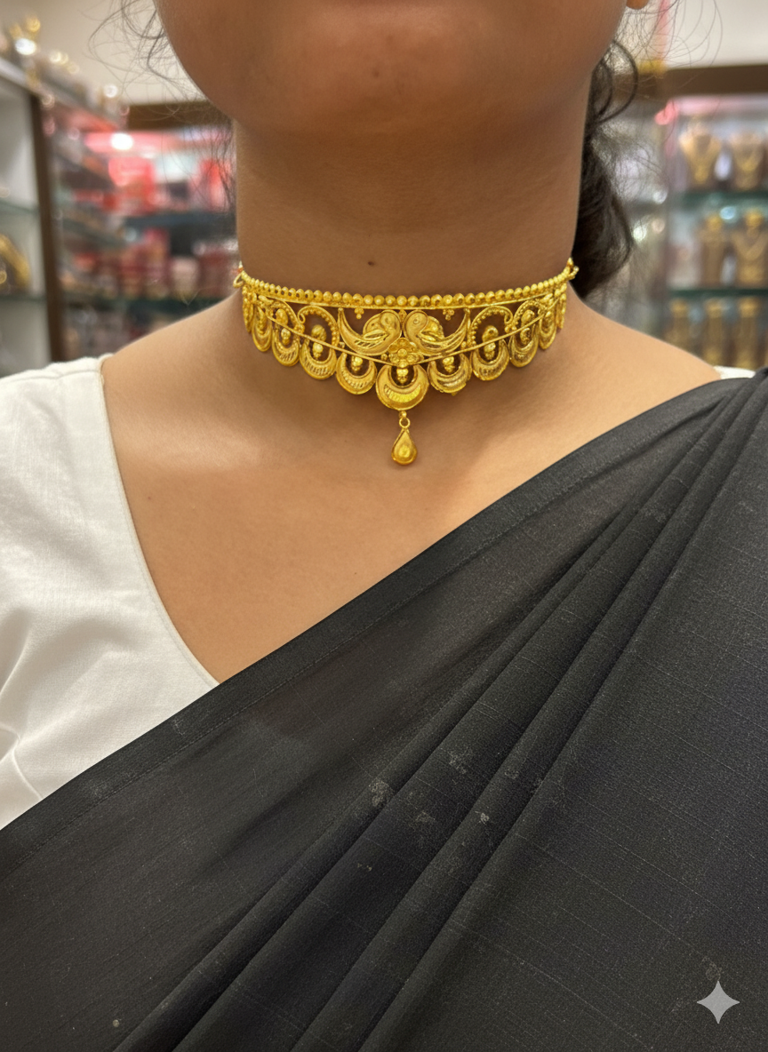 Crown Choker- D6( 24K Gold Plated )