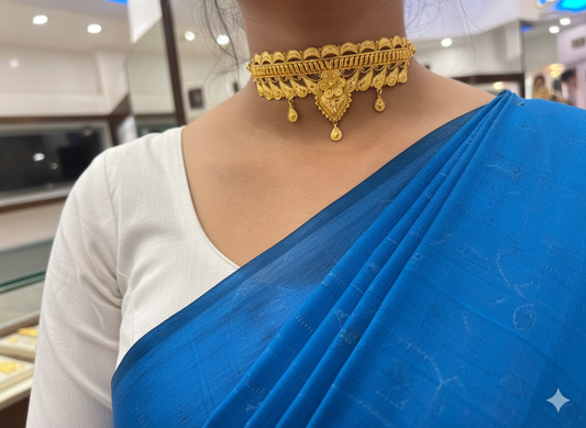 Crown Choker- D7( 24K Gold Plated )