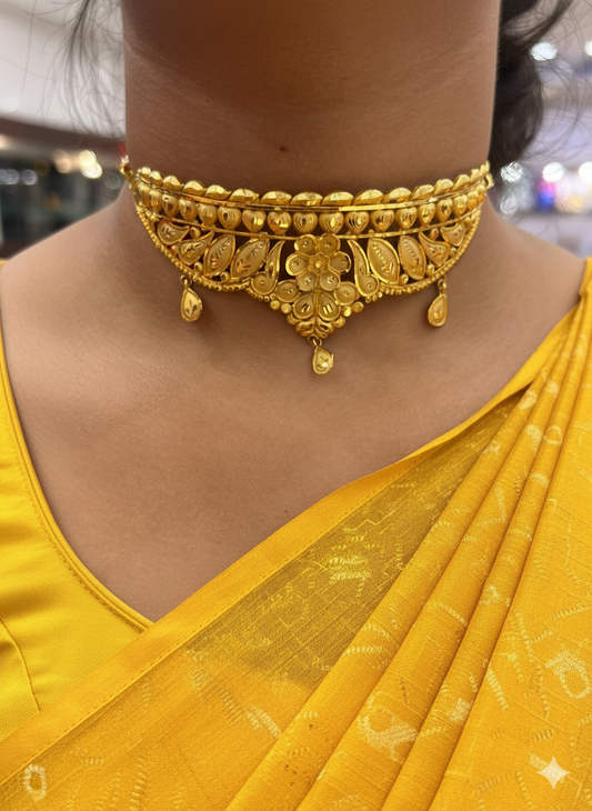 Crown Choker- D8( 24K Gold Plated )