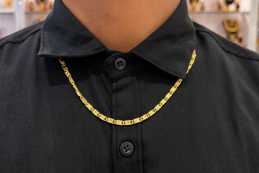 GENTS CHAIN 24K GOLD PLATED (20 SIZE) 10