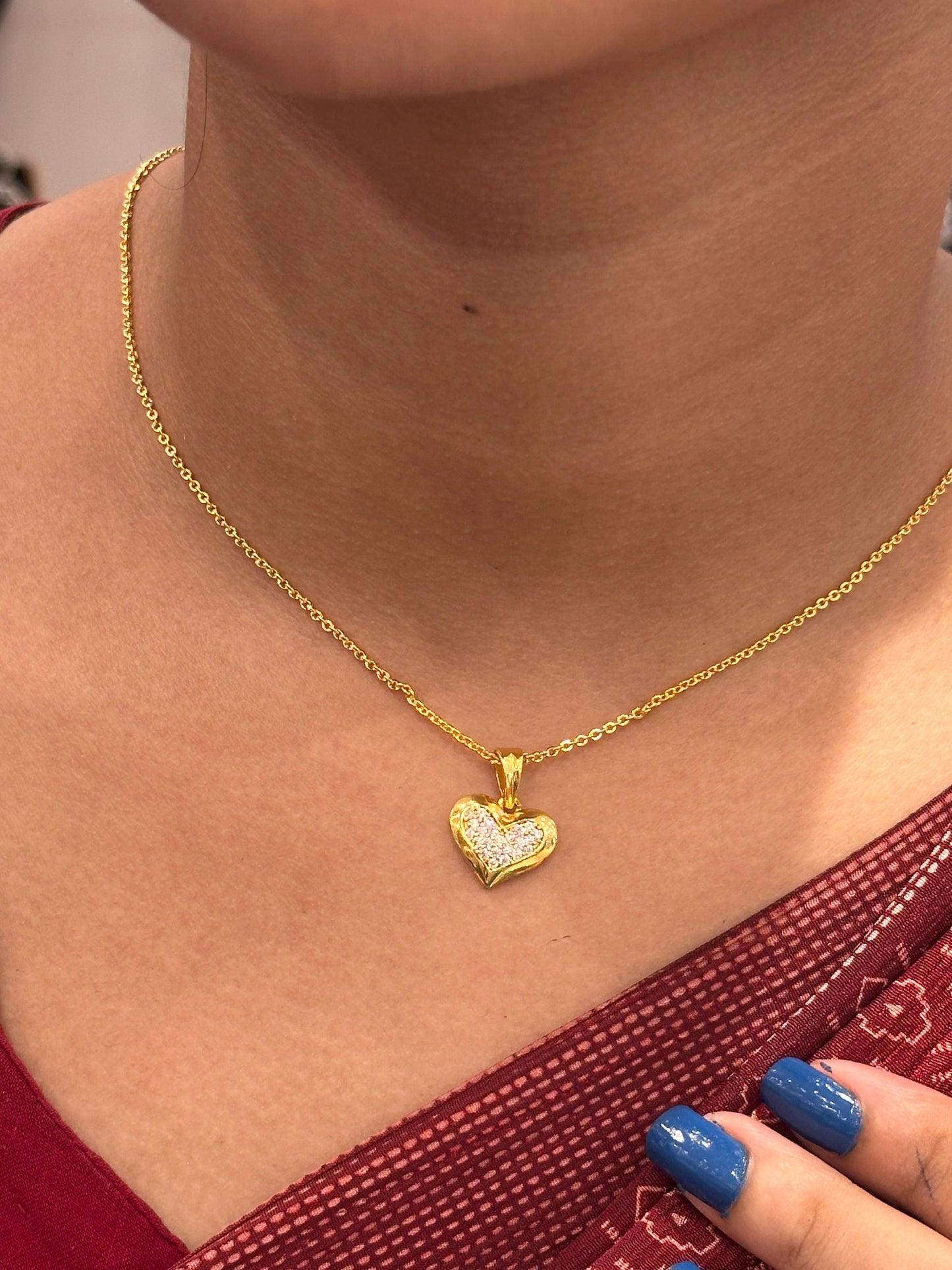 CHAIN PENDANT- SIZE 18 (24K)D9