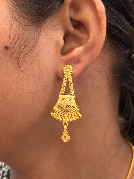 Gold Plated Earring (24K)D4