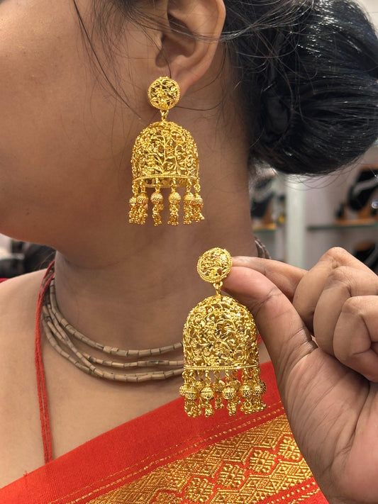 JUMKHA EARRING (24K GOLD PLATED)