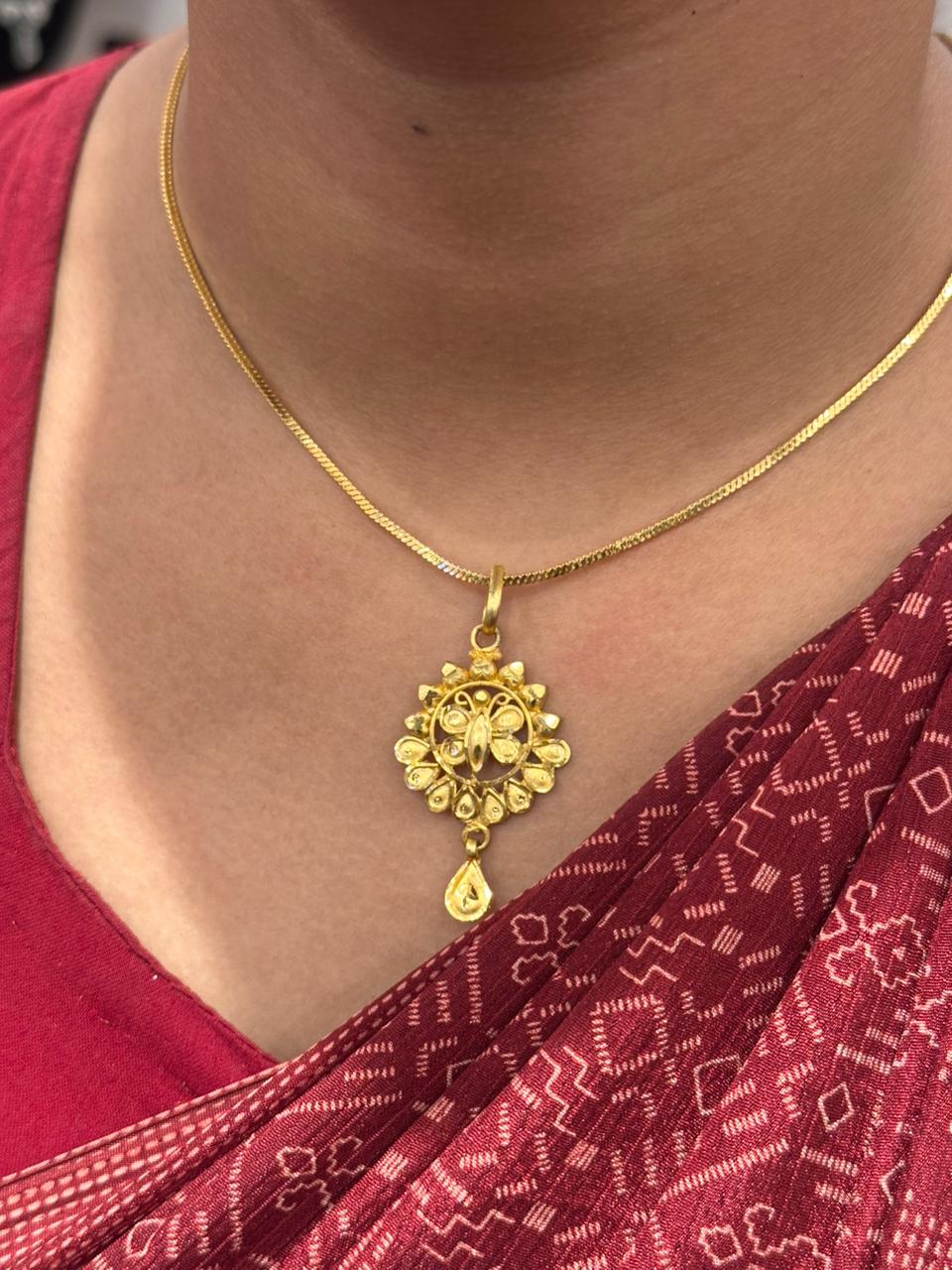 CHAIN PENDANT- SIZE 18 (24K)D18