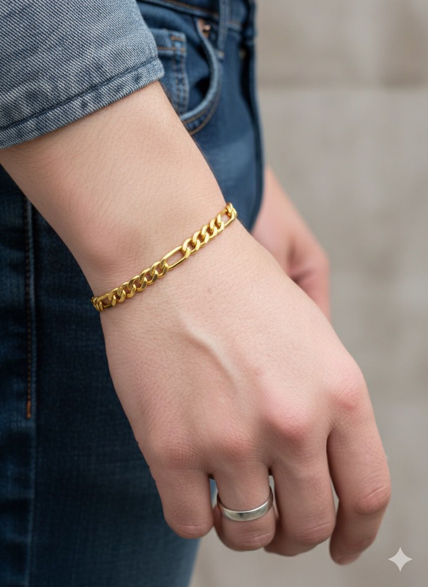 Bracelet(Boys)-24K(Gold Plated) D20