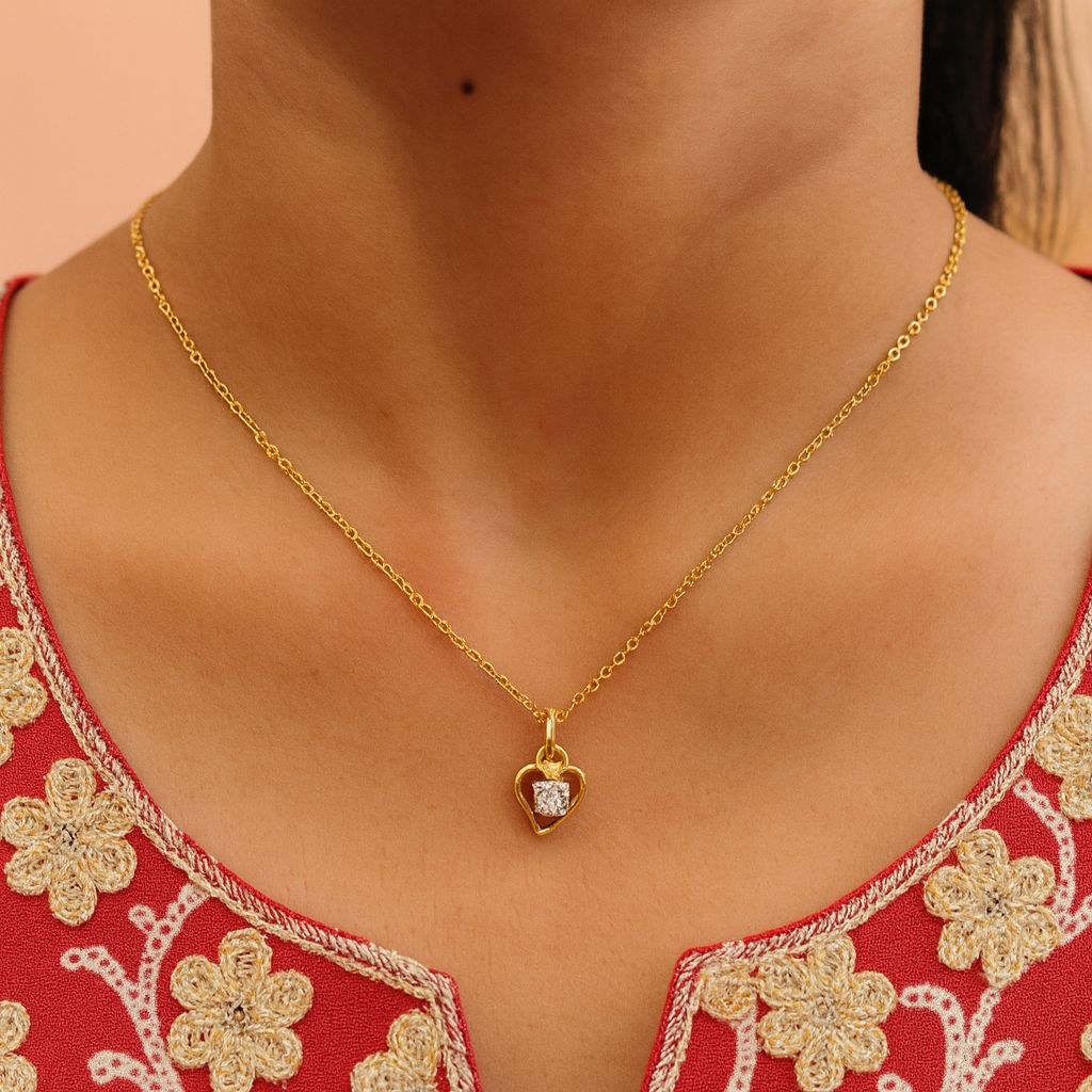 CHAIN PENDANT-18(24K Gold Plated) D12