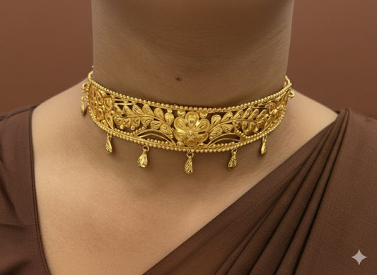 Crown Choker- D9( 24K Gold Plated )