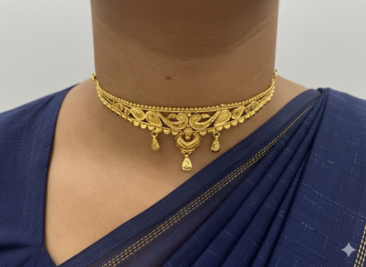 Crown Choker- D11( 24K Gold Plated )