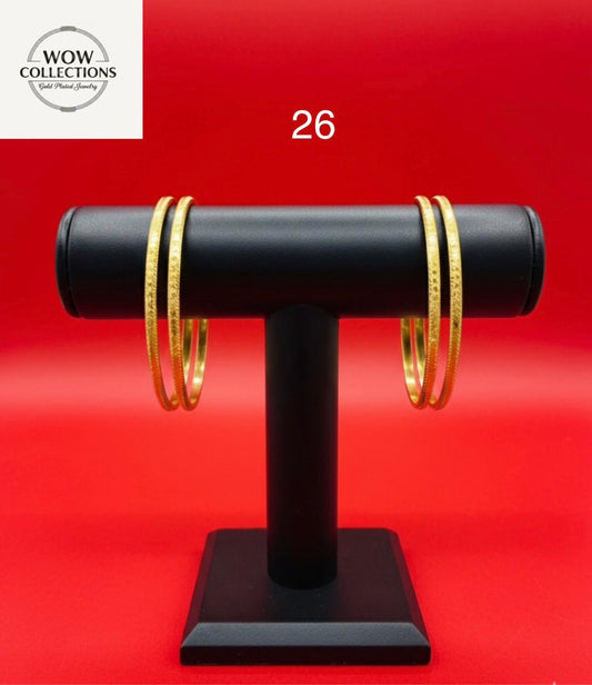 Bangles Gold Plated size 26 (24K)D8