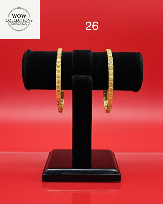 Bangles Gold Plated size 26 (24K)D9